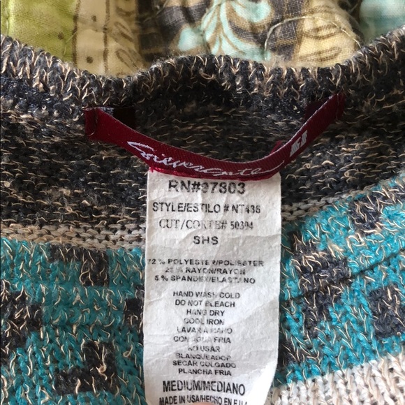 Dolman Aztec print sweater - Picture 3 of 5